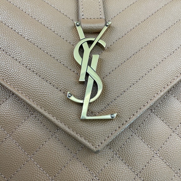 YSL - LARGE ENVELOP BAG - COLOUR: SADDLE - Picture 3 of 15